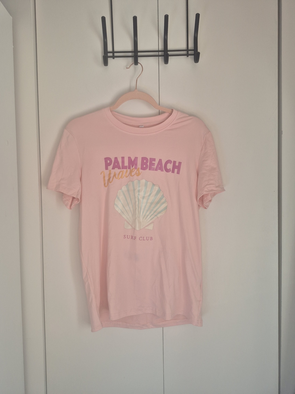 Palm Beach Waves Pink Graphic Tee